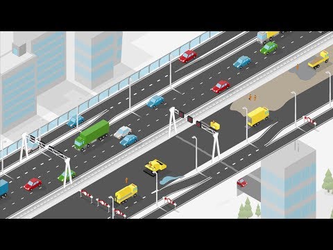 Animation major road works A10 West Amsterdam (English subtitles)