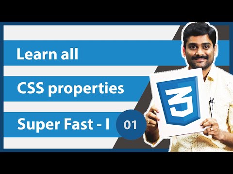 CSS Quick Tutorial for Beginners Part1 Learn All CSS Properties Super Fast 