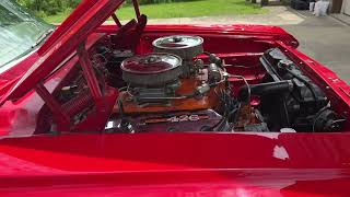 472 Hemi-Powered 1964 Plymouth Savoy 2-Door Sedan Start Up and Engine Compartment