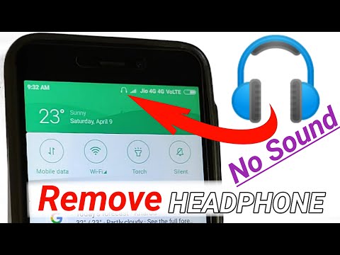 How do you remove the headphone symbol in Android when there is no headphone connected? by NR1991