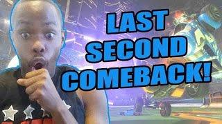 INSANE LAST SECOND COMEBACK! - Rocket League PS4 Gameplay | Rocket League Funny Moments