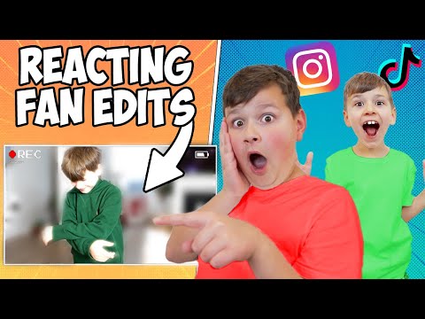 REACTING to our FANS EDITS!!