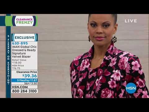 HSN | IMAN Global Chic Fashions Clearance Frenzy 02.16.2019 - 04 AM