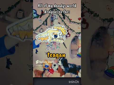 All the dandy's world dragons I've made! #dandysworld #dragonpuppets #dragonpuppeteer #paperdragon