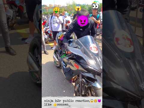 Kawasaki ninja h2r public reaction 😱👀💥. #bike #ninja #h2r #publicreaction #superbike