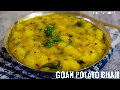 Goan Potato Bhaji | Goan Recipes | Goan Vegetarian Recipes | Potato Bhaji recipe