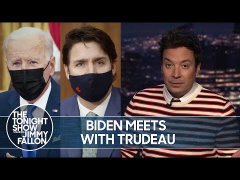 拜登與特魯多會面，新澤西州大麻合法化｜今夜秀場 (Biden Meets with Trudeau, New Jersey Legalizes Marijuana | The Tonight Show)