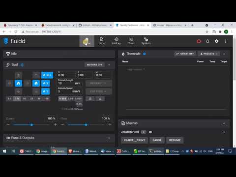 Install Klipper + Fluidd on Raspbery Pi via Kiauh