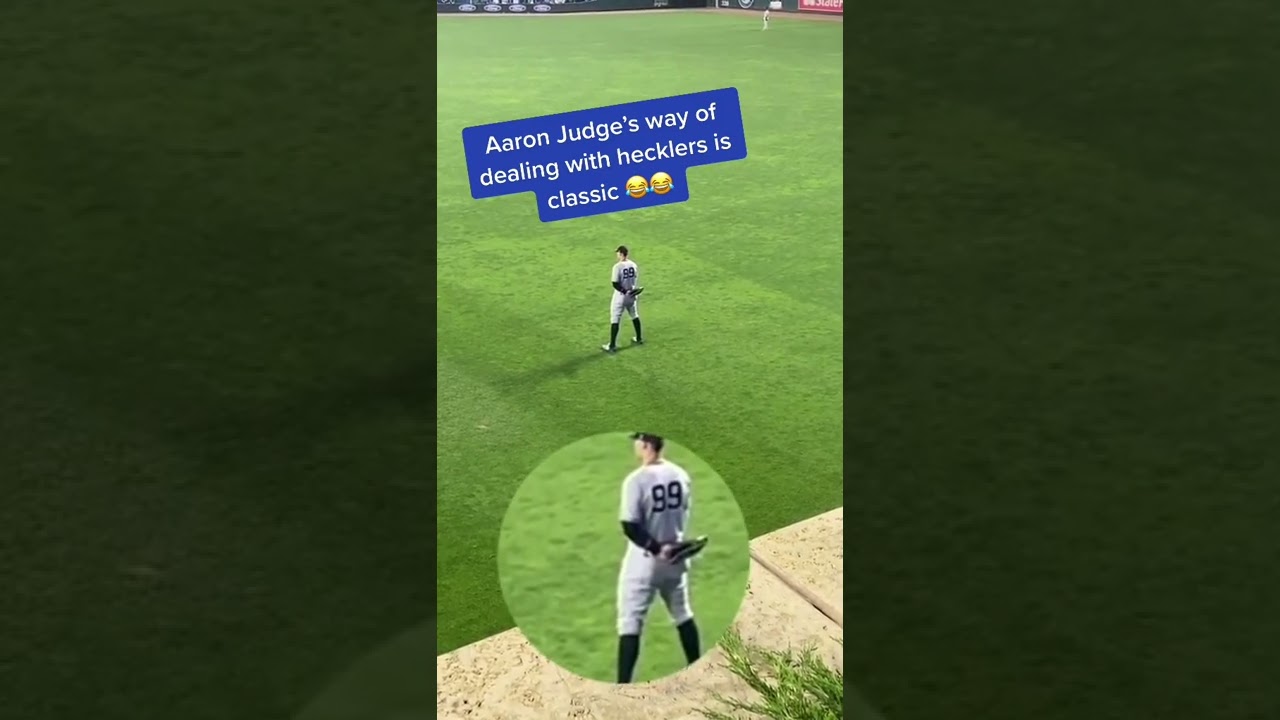 Aaron Judge hears you talking smack Judge 😂 #shorts