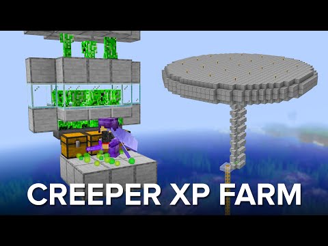 Shulkercraft - Minecraft EASY Creeper XP Farm - 3100 Gunpowder Per Hour!
