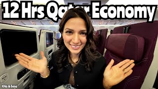 Qatar Airways Economy 777-300ER - JFK to Doha | 12-Hour Flight, 5+ Meals & FREE Starlink WiFi!