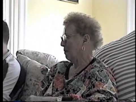 Auntie Jerry at 76 in July 2000. Seventy-Six Trombones.