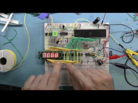 More retrocomputer build: TMS9900 CPU + single stepper + display