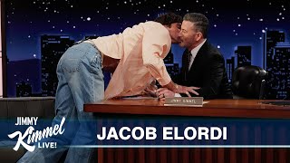 Jacob Elordi on Oscar Nom for Frankenstein, Wuthering Heights with Margot Robbie & He Kisses Jimmy!