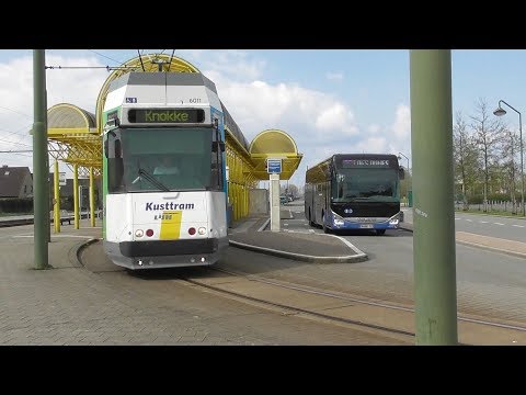 Straßenbahn Kusttram von De Lijn in De Panne