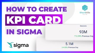 6. How to create KPI Card in Sigma!! Key Performance Indicator!! Visualizations!! Sigma Computing!!