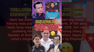 Download lagu TRILLANES: “NAMIMILIGRO ANG BAYAN HANGGA’T NASA PUWESTO SI VP SARA”😱🤭 mp3