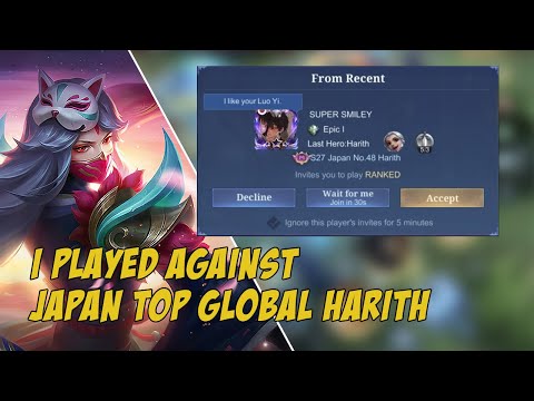 I PLAYED AGAINST JAPAN SEASON 27 TOP GLOBAL HARITH - MOBILE LEGENDS