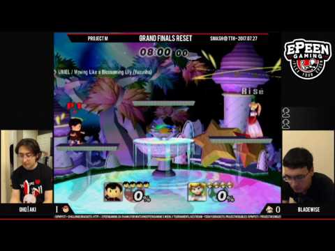Smash @ TTH - GHQ | Aki (Ness) Vs. Bladewise (Peach) - Project M (Grand Finals)