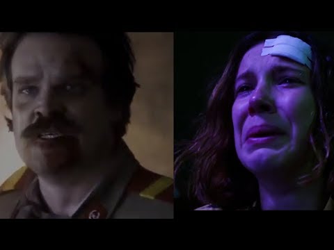 Hoppers Death Scene, Eleven reaction to hoppers death, & Mike And Elevens KISS- STRANGER THINGS