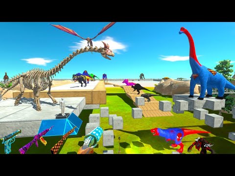 SKELETON BRACHIOSAURUS + FPS AVATAR JURASSIC PARK RESCUE MISSION - ARBS