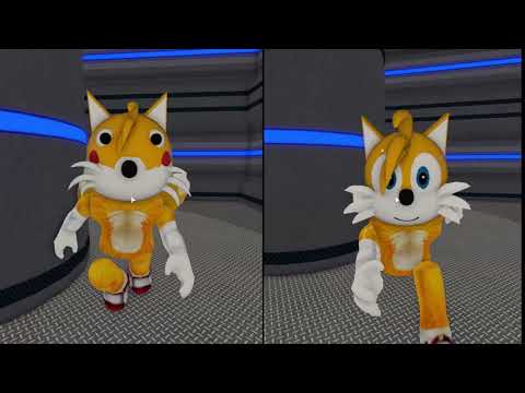 OLD TAILS VS NEW TAILS JUMPSCARE! Roblox Piggy FANGAME
