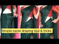 Simple Saree Draping Tips And Tricks How To Drape Simple Saree Dailywearsaree Sareepleats Saree