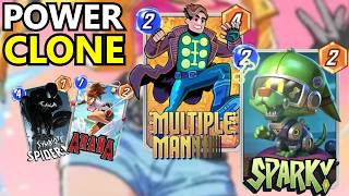MARVEL SNAP INDONESIA - DECK YANG FOKUSNYA CUMAN KE MULTIPLE MAN!! MULTIPLE MAN MOVE SPARKY DECK