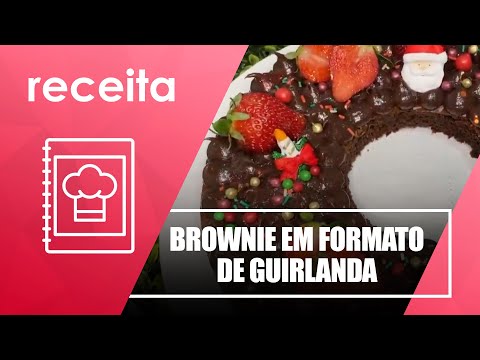 Aprenda a fazer um brownie em formato de guirlanda - 12/11/21
