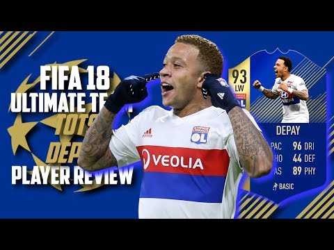 TOTS DEPAY PLAYER REVIEW FIFA 18 | 93 TOTS DEPAY REVIEW | FIFA 18 ULTIMATE TEAM