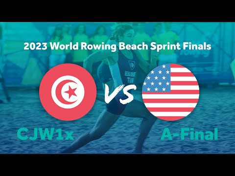 2023 World Rowing Beach Sprint Finals - Coastal Under 19 Women's Solo - A-Final - TUN vs USA