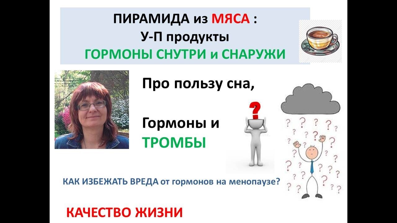 ПИРАМИДА МЯСА. ГОРМОНЫ и СОН