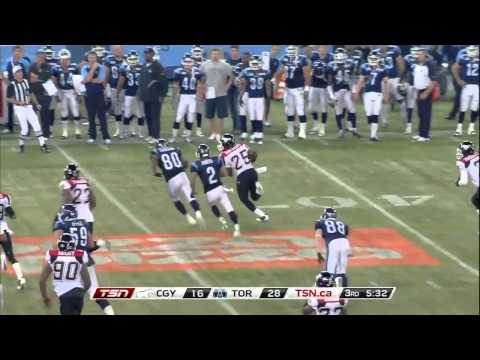CFL Recap: Calgary 29, Toronto 31 - October 14, 2011