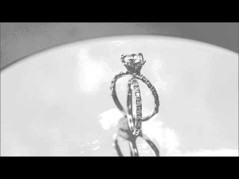 18K WHITE GOLD ROUND CUT DIAMOND ENGAGEMENT RING AND BAND ART DECO 2.08CTW - KNR INC - 497