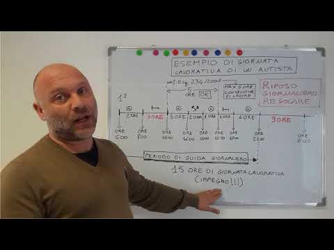 Periodo di guida giornaliero e orario di lavoro dell'autista Lezione 1 (2° parte)