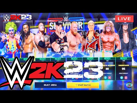 🔴 LIVE - WWE 2K23 My First LIVE Stream - WWE 2K23 Roman Reigns John Cena Brock Lesnar !!