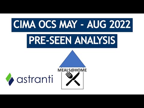 CIMA OCS May/August 2022 Pre-Seen Analysis - Meals@Home