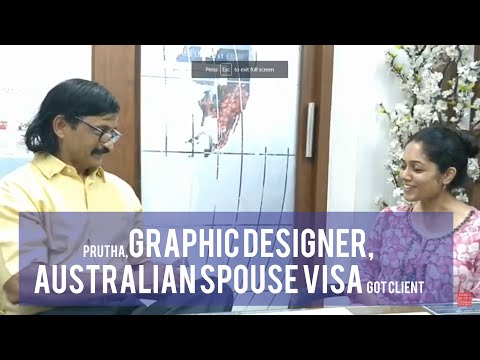Prutha,Graphic designer,Our Australian spouse visa got  client!