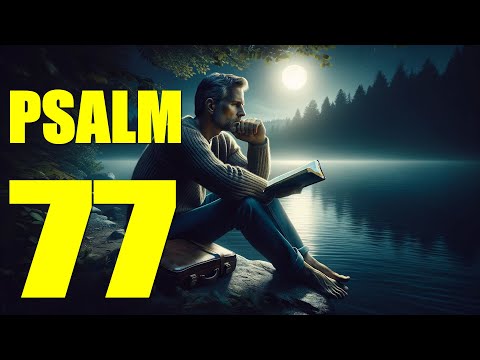 Psalm 77 Reading:  In Distress, I Sought the Lord (With words - KJV)