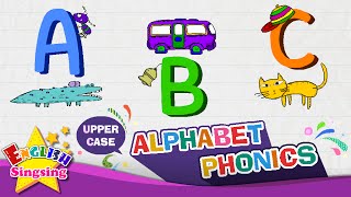 Alphabet Song - Letter A to Z - Upper Case (Capital letter) | Learning English for kids