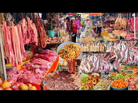 Amazing! Cambodian Street Food & Market Food Compilation- Raw Fish, Chicken, Bamboo shoot & more