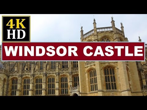 Inside Gates of Windsor Castle , 360 fast Pann 4k, HD, London England, Royal Castles