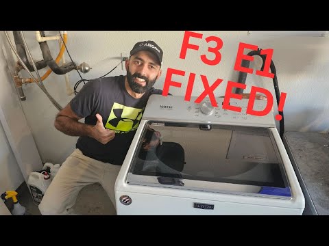 Top 3 Fixes To The F3 E1 Error Code On A Maytag Washer!