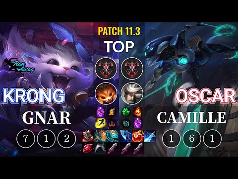 RNW KronG Gnar vs Oscar Camille Top - KR Patch 11.3
