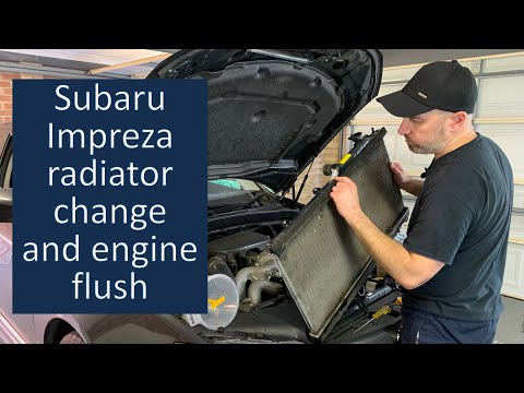 Subaru Impreza radiator replacement and coolant flush