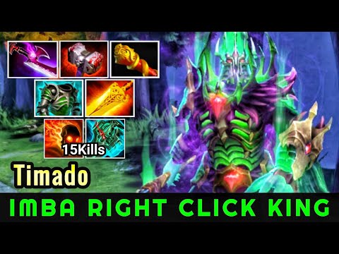Timado [Wraith King] Imba Right Click King With AOE Damage WTF Plays 7.22 Dota 2