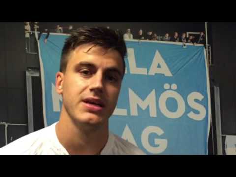 Alexander Jeremejeff efter segern mot Blåvitt