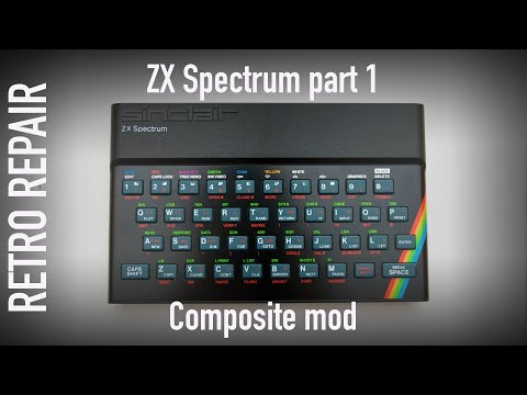 ZX Spectrum Composite video mod