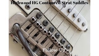Video thumbnail for Highwood Contoured Vintage Guitar Saddles Follow-Up by millstap