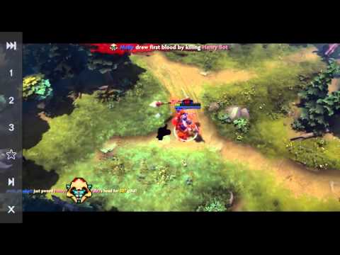 Dota 2 One Click Battle   Faceless Void vs Huskar